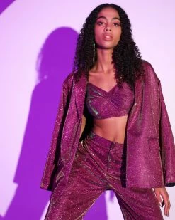 House Of Her Ilana Glitter Blazer