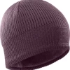 Salomon Logo Beanie (Winetasting/Mauve Wine)