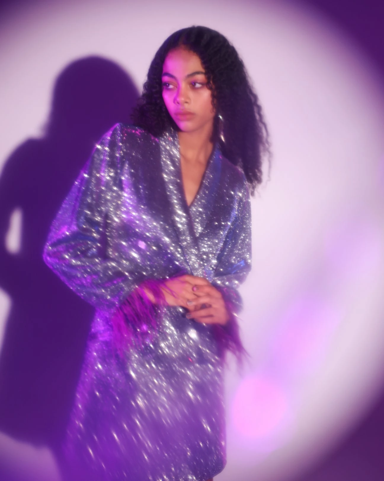 House Of Her Mirage Glittery Blazer Dress 5 House Of Her Mirage Glittery Blazer Dress - Image 5