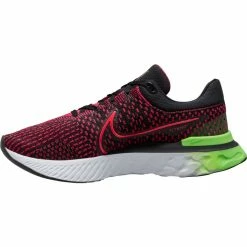 Nike Men’s React Infinity Run Flyknit 3 (003 - Black/Siren Red/Green Strike/Team Red)