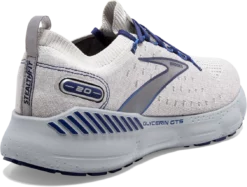 BROOKS Men’s Glycerin Stealthfit GTS 20 (081 - Oyster/Alloy/Blue Depths) -THE OFFICE PARTY EDIT SHOP 03318515 40EB 47E2 9742 E32D5B041EC8