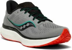 Saucony Men's Hurricane 23 (20 - Alloy/Scarlett) -THE OFFICE PARTY EDIT SHOP 0E057DA2 897D 491C 92B7 40F8C184B8DF