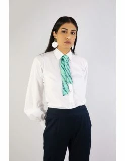 Not So Pink Sea Green All Over Print Twilly -THE OFFICE PARTY EDIT SHOP 0I0A5063 c90fbb0b 0c4c 4e90 9312 6d881bf1b58e