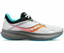 Saucony Men’s Ride 16 (85 - White/Gravel)