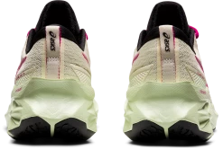 Asics Women's Novablast 2 (200 - Birch/Pink Rave) -THE OFFICE PARTY EDIT SHOP 1012B049 200 SB BK GLB