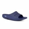 OOfos Unisex OOahh Slide Sandal (Navy)