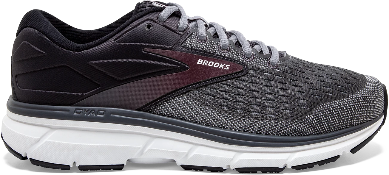 BROOKS Men's Dyad 11 (031 - Blackened Pearl/Alloy/Red) 1 BROOKS Men's Dyad 11 (031 - Blackened Pearl/Alloy/Red)