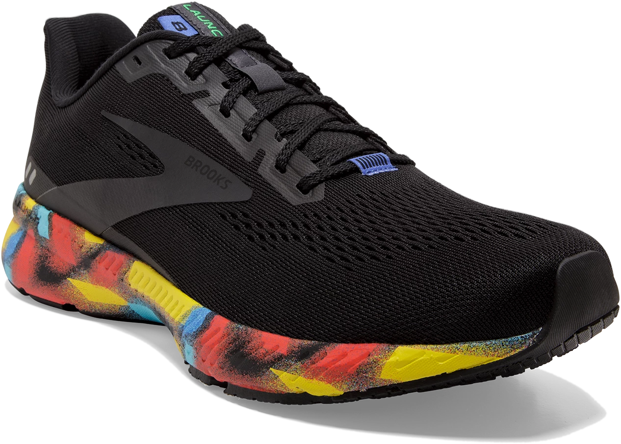 BROOKS Men's Launch 8 Victory Collection (016 - Black/Red/Blue) 3 BROOKS Men's Launch 8 Victory Collection (016 - Black/Red/Blue) - Image 3