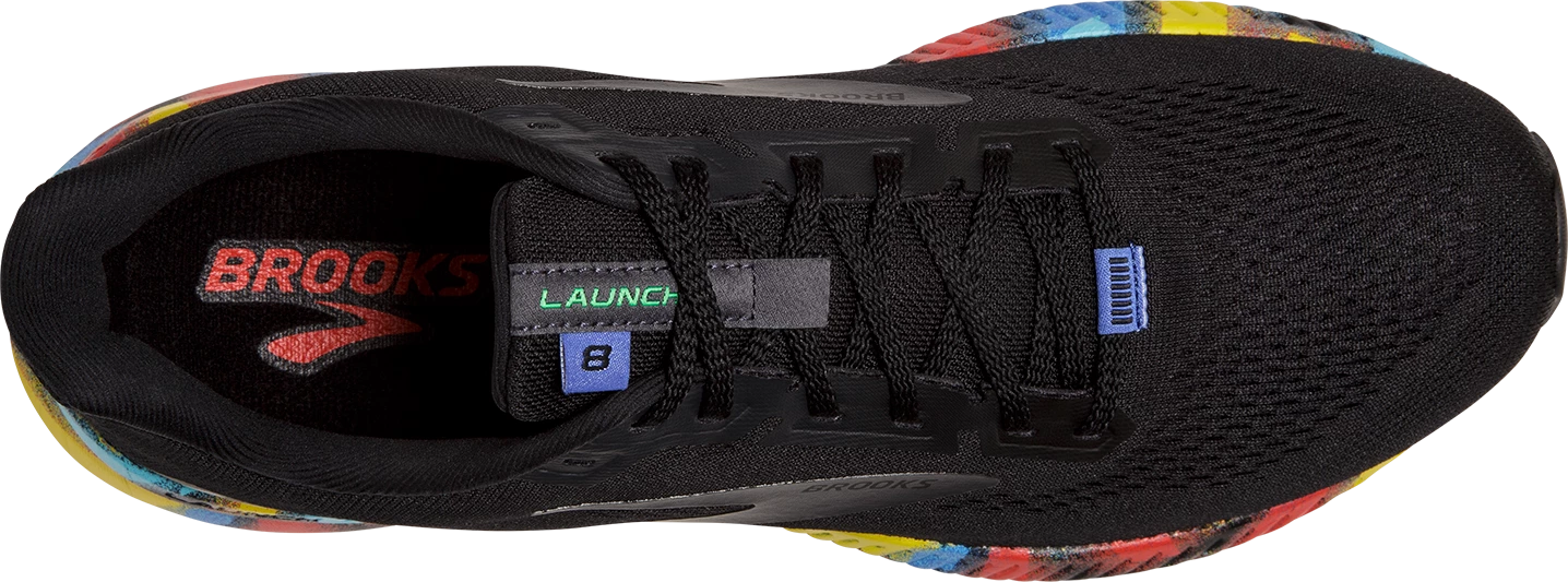 BROOKS Men's Launch 8 Victory Collection (016 - Black/Red/Blue) 5 BROOKS Men's Launch 8 Victory Collection (016 - Black/Red/Blue) - Image 5