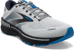 BROOKS Men's Adrenaline GTS 22 (023 - Oyster/India Ink/Blue) -THE OFFICE PARTY EDIT SHOP 110366 023 A Adrenaline GTS 22