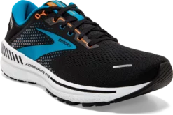 BROOKS Men's Adrenaline GTS 22 (034 - Black/Blue/Orange) -THE OFFICE PARTY EDIT SHOP 110366 034 A Adrenaline GTS 22