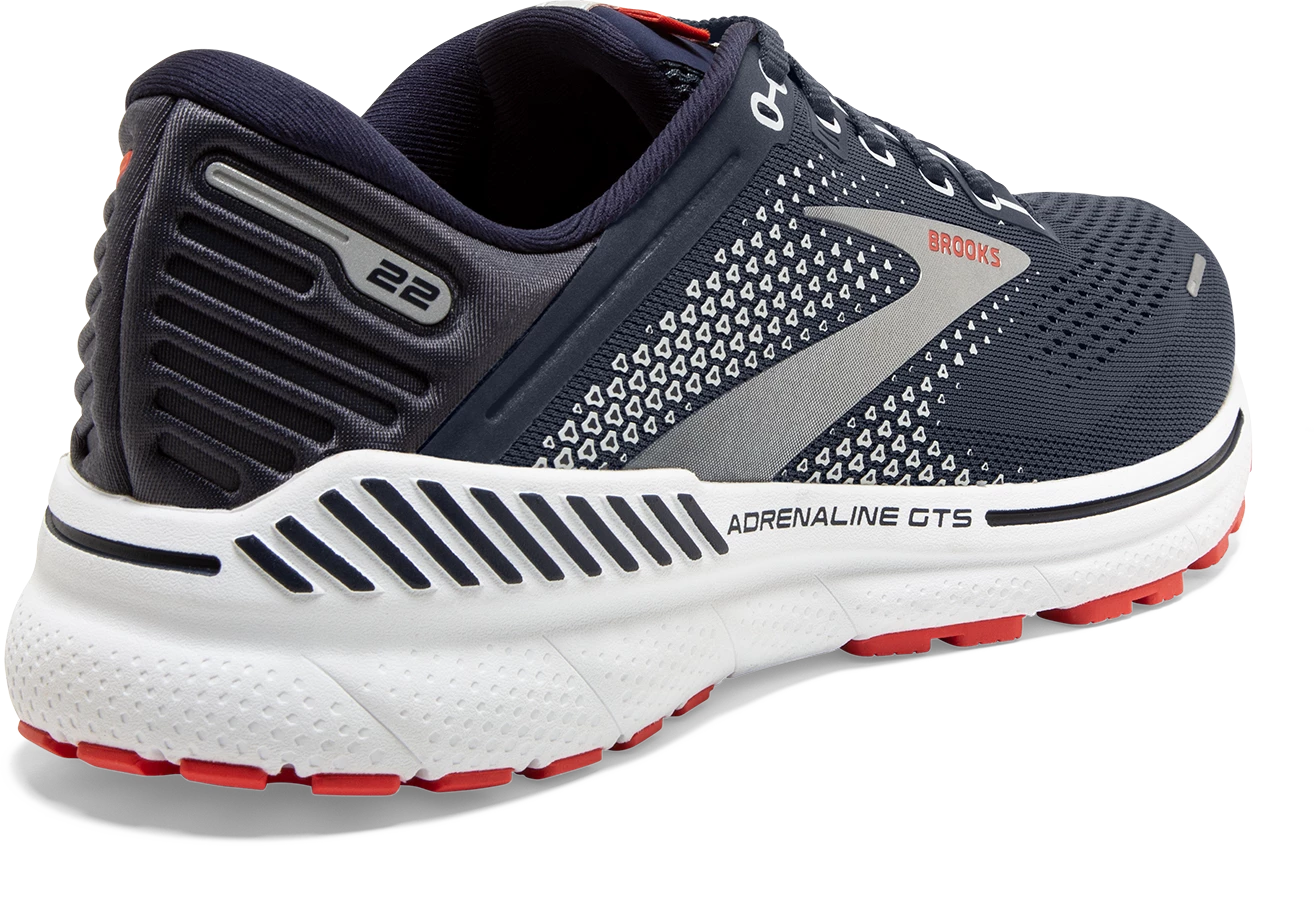 BROOKS Men's Adrenaline GTS 22 (435 - Peacoat/India Ink/Grenadine) 4 BROOKS Men's Adrenaline GTS 22 (435 - Peacoat/India Ink/Grenadine) - Image 4