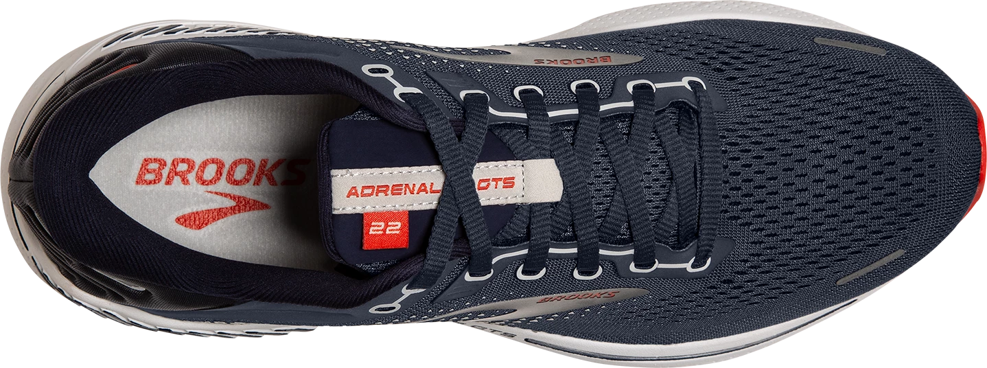 BROOKS Men's Adrenaline GTS 22 (435 - Peacoat/India Ink/Grenadine) 5 BROOKS Men's Adrenaline GTS 22 (435 - Peacoat/India Ink/Grenadine) - Image 5