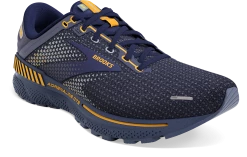 BROOKS Men’s Adrenaline GTS 22 (438 - Peacoat/Grey/Sunflower) -THE OFFICE PARTY EDIT SHOP 110366 438 A Adrenaline GTS 22