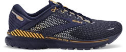 BROOKS Men’s Adrenaline GTS 22 (438 - Peacoat/Grey/Sunflower)