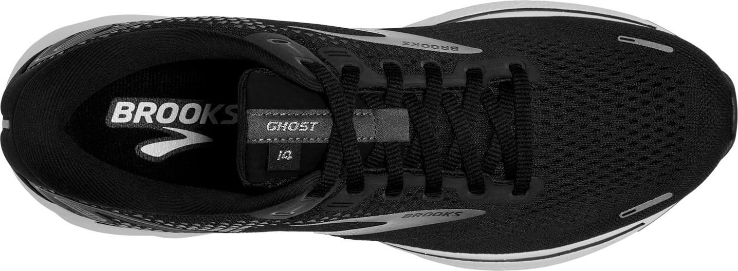 BROOKS Men's Ghost 14 (057 - Black/White/Silver) 5 BROOKS Men's Ghost 14 (057 - Black/White/Silver) - Image 5