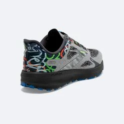 BROOKS Men’s Launch 9 (046 - Ebony/Oyster/Blue) -THE OFFICE PARTY EDIT SHOP 110386 046 h launch 9 mens fast running shoe