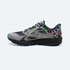 BROOKS Men’s Launch 9 (046 - Ebony/Oyster/Blue) -THE OFFICE PARTY EDIT SHOP 110386 046 m launch 9 mens fast running shoe