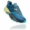 Hoka Women's Speedgoat 4 (PBLG - Provincial Blue/Luminary Green)