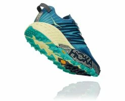Hoka Women's Speedgoat 4 (PBLG - Provincial Blue/Luminary Green) -THE OFFICE PARTY EDIT SHOP 1106527 PBLG 3