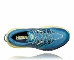 Hoka Women's Speedgoat 4 (PBLG - Provincial Blue/Luminary Green) -THE OFFICE PARTY EDIT SHOP 1106527 PBLG 5
