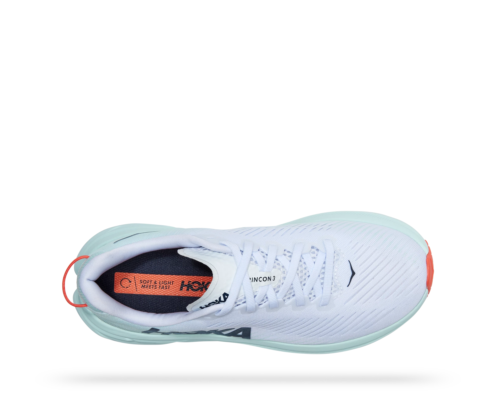 Hoka Women's Rincon 3 (WBGL - White/Blue Glass) 5 Hoka Women's Rincon 3 (WBGL - White/Blue Glass) - Image 5