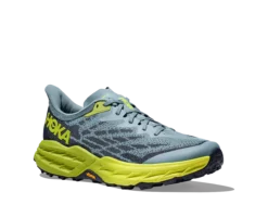 Hoka Men's Speedgoat 5 (SBDCT - Stone Blue/Dark Citron) -THE OFFICE PARTY EDIT SHOP 1123157 SBDCT 6