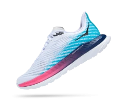 Hoka Men's Mach 5 (WSBB - White/Scuba Blue) -THE OFFICE PARTY EDIT SHOP 1127894 WSBB 4