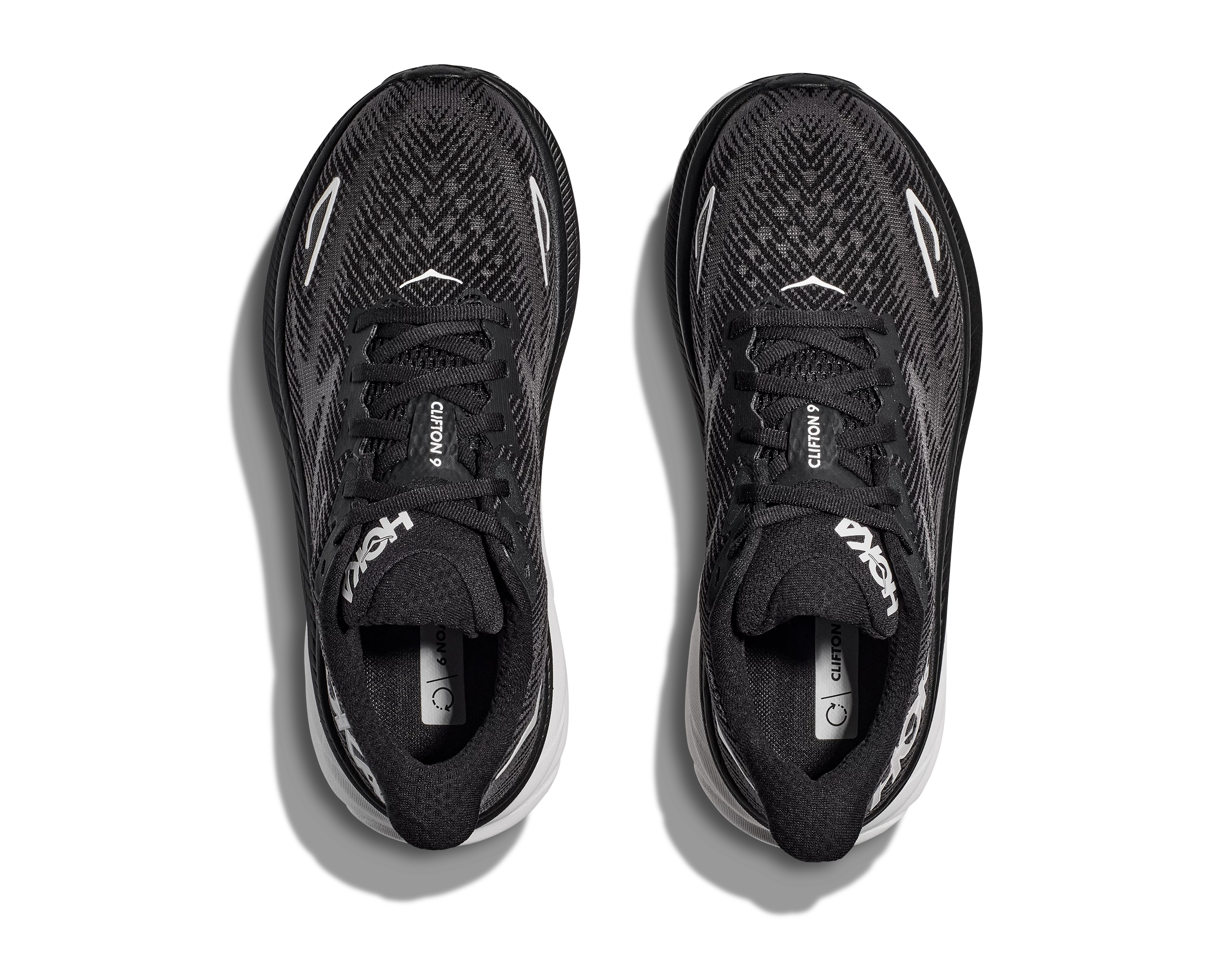 Hoka Women's Clifton 9 (BWHT - Black/White) 5 Hoka Women's Clifton 9 (BWHT - Black/White) - Image 5