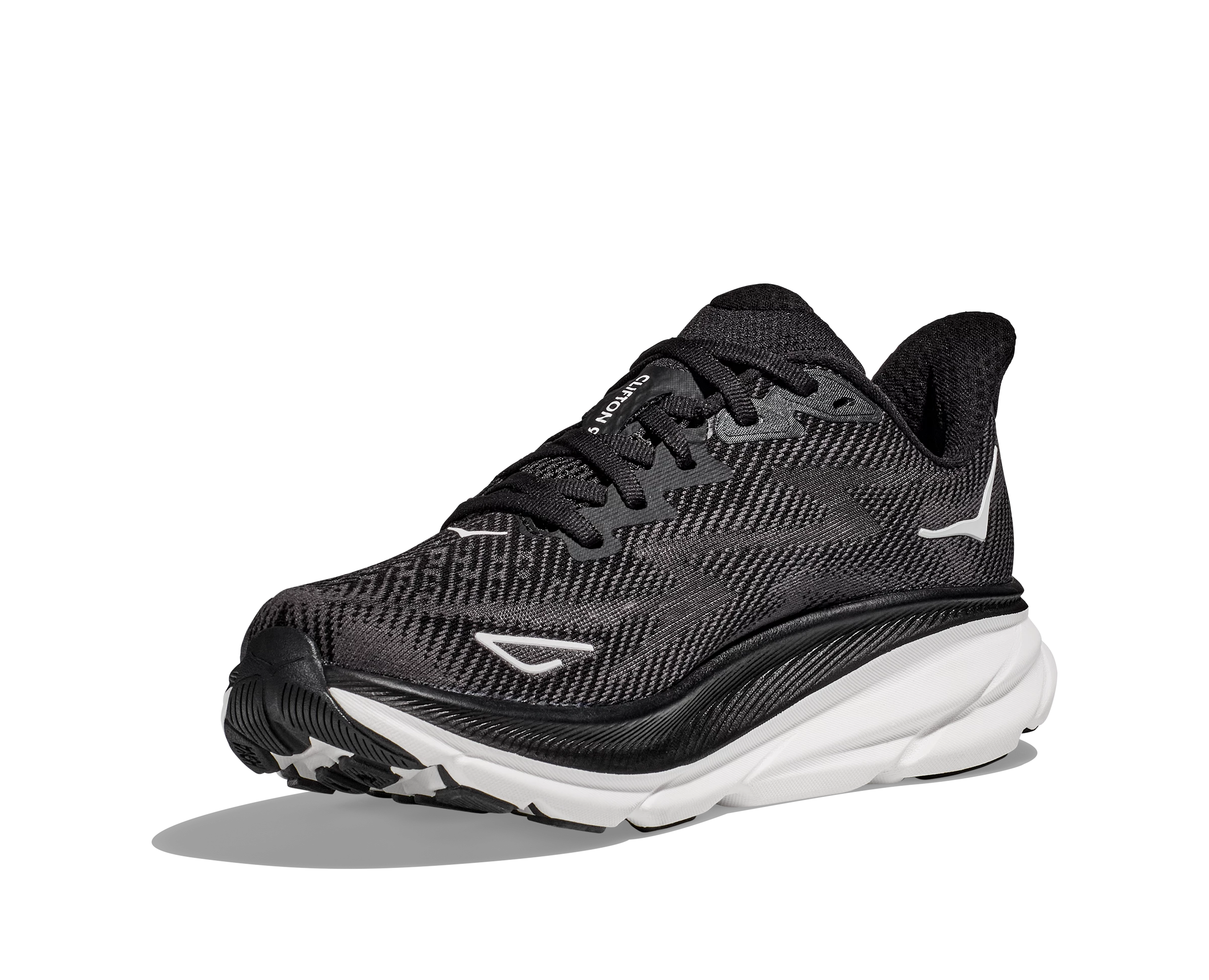 Hoka Women's Clifton 9 (BWHT - Black/White) 3 Hoka Women's Clifton 9 (BWHT - Black/White) - Image 3