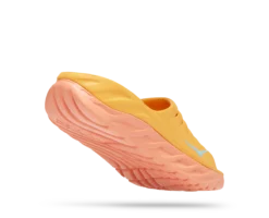 Hoka Unisex Ora Recovery Slide (AYSC - Amber Yellow/Shell Coral) -THE OFFICE PARTY EDIT SHOP 1134527 AYSC 3