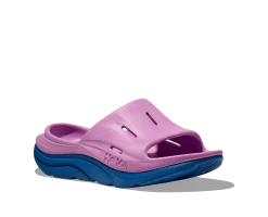 Hoka U Ora Recovery Slide 3 (CCSK - Cyclamen/Coastal Sky)