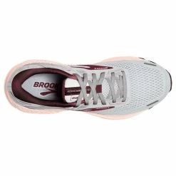 BROOKS Women’s Adrenaline GTS 22 (078 - Grey/Rose/Tawny Port) -THE OFFICE PARTY EDIT SHOP 120353 078 o adrenaline gts 22 womens supportive cushion running shoe