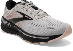 BROOKS Women's Adrenaline GTS 22 (035 - Grey/Rose/Black) -THE OFFICE PARTY EDIT SHOP 120353 035 A Adrenaline GTS 22