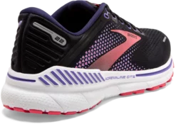 BROOKS Women's Adrenaline GTS 22 (080 - Black/Purple/Coral) -THE OFFICE PARTY EDIT SHOP 120353 080 H Adrenaline GTS 22