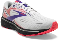 BROOKS Women's Ghost 14 (192 - White/Purple/Coral) -THE OFFICE PARTY EDIT SHOP 120356 192 A Ghost 14