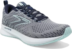 BROOKS Women's Levitate 5 (069 - Grey/Peacoat/Blue Light) -THE OFFICE PARTY EDIT SHOP 120357 069 A Levitate 5