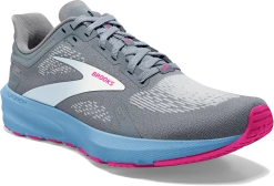 BROOKS Women’s Launch 9 (016 - Grey/Blue/Pink) -THE OFFICE PARTY EDIT SHOP 120373 016 A Launch 9