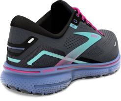 BROOKS Women's Ghost 15 (079 - Black/Blue/Aruba) -THE OFFICE PARTY EDIT SHOP 120380 079 H Ghost 15