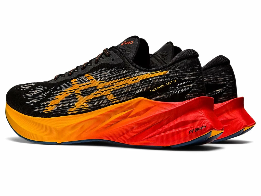 Asics Men’s Novablast 3 (001 - Black/Amber) 4 Asics Men’s Novablast 3 (001 - Black/Amber) - Image 4
