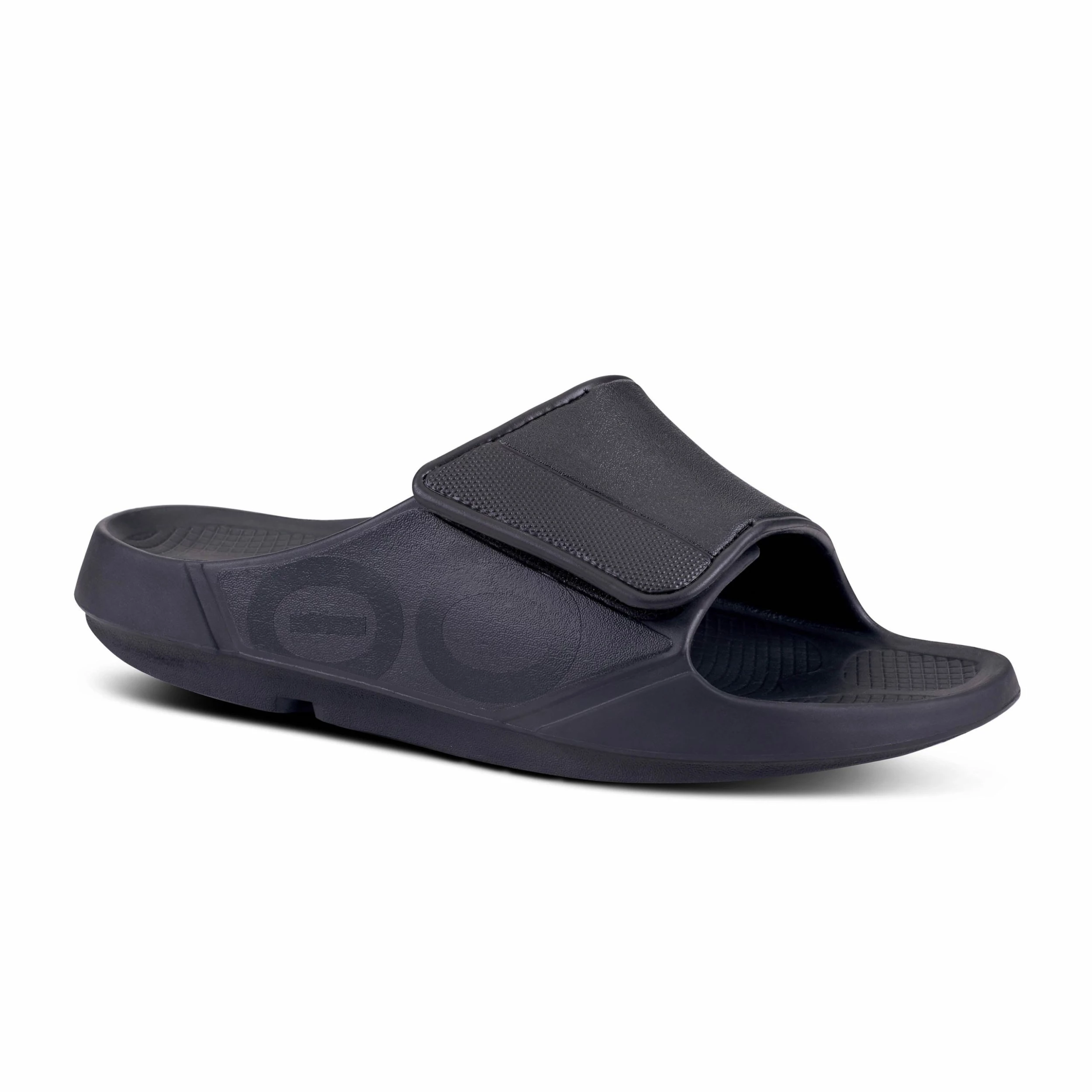 OOfos Unisex OOahh Sport Flex Slide Sandal (Matte Black) 1 OOfos Unisex OOahh Sport Flex Slide Sandal (Matte Black)