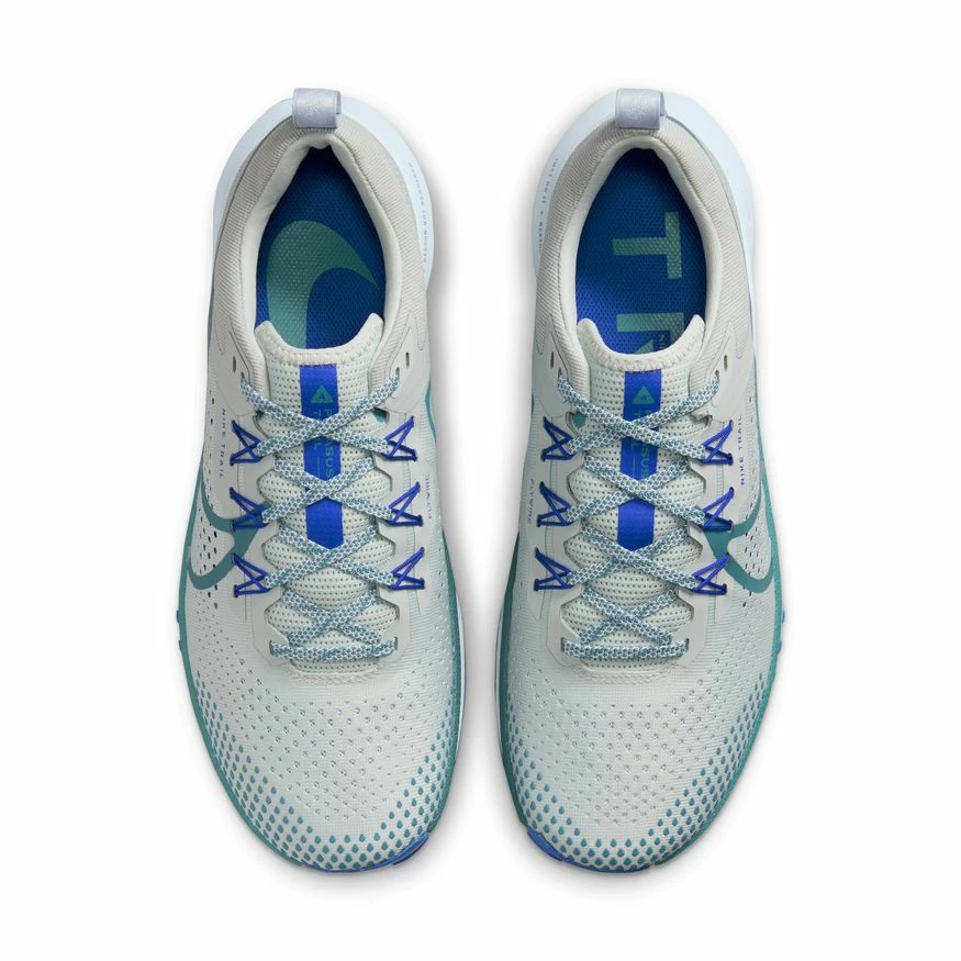 Nike Men’s React Pegasus Trail 4 (005 - Light Silver/Mineral Teal/Racer Blue) 4 Nike Men’s React Pegasus Trail 4 (005 - Light Silver/Mineral Teal/Racer Blue) - Image 4
