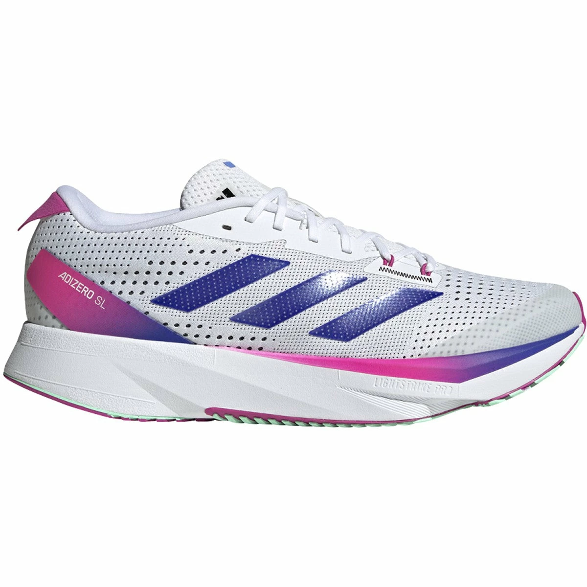 ADIDAS Men’s Adizero SL (Footwear White/Lucid Blue/Lucid Fuchsia) 1 ADIDAS Men’s Adizero SL (Footwear White/Lucid Blue/Lucid Fuchsia)