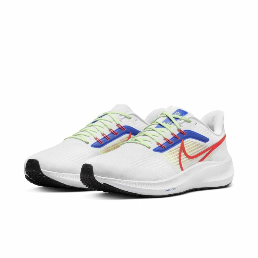 Nike Men's Air Zoom Pegasus 39 (100 - White/Bright Crimson/Racer Blue/Volt) 3 Nike Men's Air Zoom Pegasus 39 (100 - White/Bright Crimson/Racer Blue/Volt) - Image 3