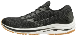 Mizuno Men’s Wave Rider 24 Waveknit (9098 - Black/Dark Shadow)