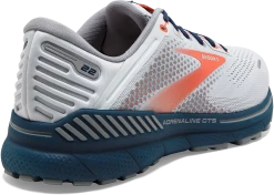 BROOKS Men’s Adrenaline GTS 22 (004 - Arctic/Red/Titan) -THE OFFICE PARTY EDIT SHOP 26C17B4D FC4A 4745 BA7D 76243FD8053F