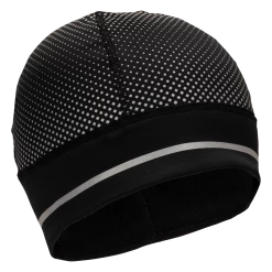 Nathan HyperNight Reflective Pony Tail Beanie (Black/Geo Print)