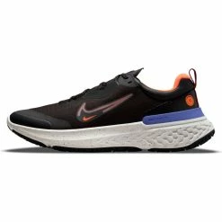 Nike Men's React Miler 2 Shield (003 - Black/Redstone/Total Orange/Indigo Burst)