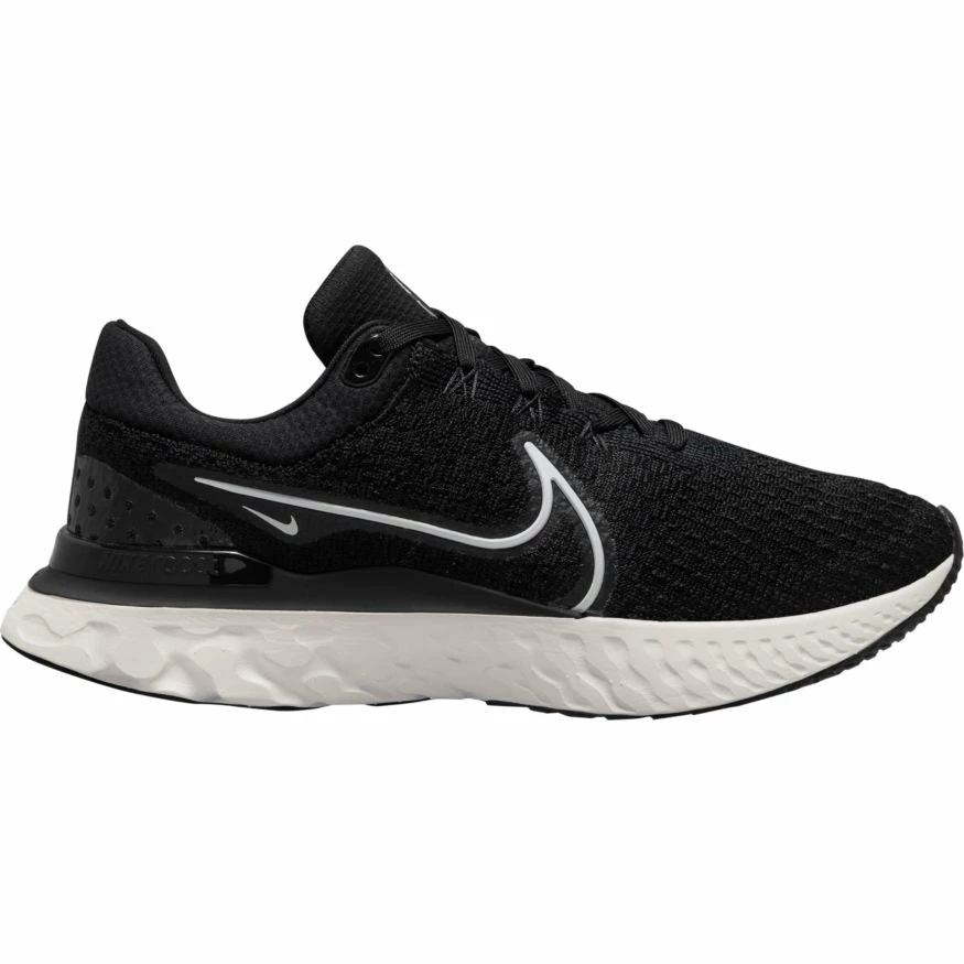 Nike Men’s React Infinity Run Flyknit 3 (001 - Black/White) 2 Nike Men’s React Infinity Run Flyknit 3 (001 - Black/White) - Image 2