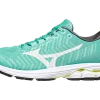 Mizuno Women's Rider WaveKnit 3 (BT00 – Blue Turquoise/white)